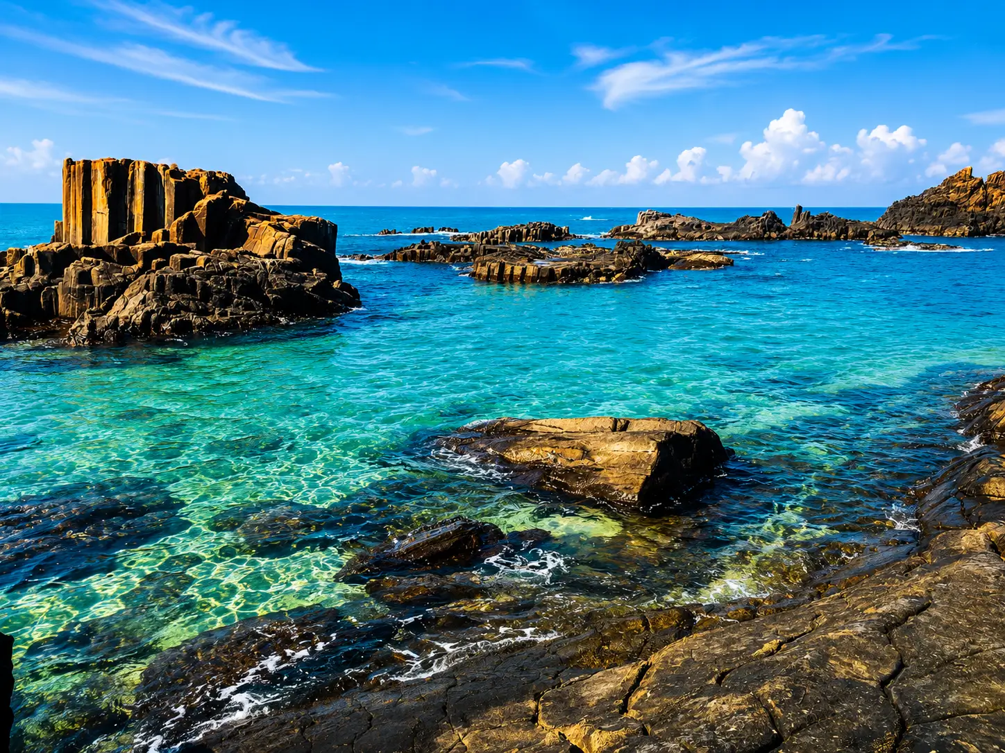 St. Mary's Island basalt columns