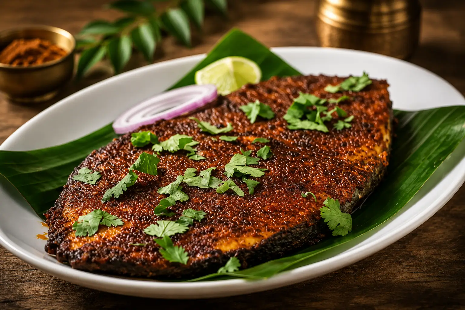 fresh fish fry, coastal
          Karnataka style